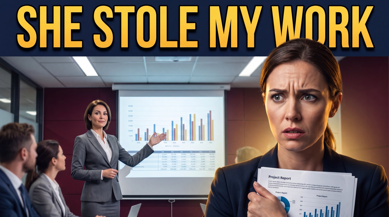 Illustrative image for My Manager Stole My Work and Presented It to the CEO. She Didn't Know I'd Changed One Number.